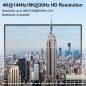 Preview: 4-Port Dual-Monitor 4K DP 1.4 with up to 144 Hz and USB3.0 KVM-Switch with Cable Remote Control