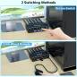 Preview: 4-Port 8K60Hz 4K120Hz HDMI 2.1 USB3.0 Audio KVM-Switch with Cable Remote Control, KC-KVM8401BA