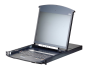 Preview: 16-Port IP-Cat5-KVM Dual Rail LCD-Konsole mit 19" LCD, 1 IP + 1 lokal, Aten KL1116VN