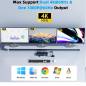 Preview: 2 Laptops an 3 Monitore USB-C MST-10GB KVM-Switch (2x 4K60Hz + 1x 1080P60Hz), 100W PD