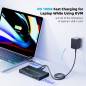 Preview: 2 Laptops an 3 Monitore USB-C MST-10GB KVM-Switch (2x 4K60Hz + 1x 1080P60Hz), 100W PD