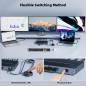 Preview: 2 Laptops an 3 Monitore USB-C MST-10GB KVM-Switch (2x 4K60Hz + 1x 1080P60Hz), 100W PD