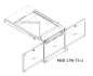 Preview: Triple Monitor 1080p 17,3" Flip-Down LCD Display Drawer, ANNSO RMD-17W-T3-U