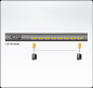 Preview: 8-Port PS/2-USB VGA Single Rail WideScreen LCD KVM Switch mit kurzer Tiefe, DE-Keyboard - Aten CL3108NX