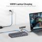Preview: MacBook + PC Docking-Station KVM-Switch 4K60Hz Dual-Monitor mit 100W Laden, iDock-M10