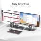 Preview: MacBook + PC Docking-Station KVM-Switch 4K60Hz Dual-Monitor mit 100W Laden, iDock-M10