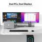Preview: MacBook + PC Docking-Station KVM-Switch 4K60Hz Dual-Monitor mit 100W Laden, iDock-M10