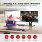 Preview: Hybrid Dual-Monitor KVM-Switch für PC und USB-C Notebook 2x 4K60Hz oder 2K144Hz, AV Access iDock-P10