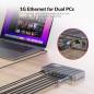 Preview: Hybrid Dual-Monitor KVM-Switch für PC und USB-C Notebook 2x 4K60Hz oder 2K144Hz, AV Access iDock-P10
