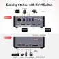 Preview: Notebook + PC 4K60Hz Dual-Monitor Docking-Station KVM-Switch with 100W Charging, 2,5GB LAN