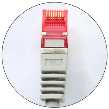 1 m Patch Cable S/FTP PiMF Cat.6 250MHz copper halogen free grey, 76911