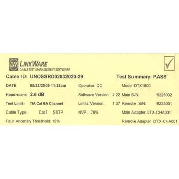 10 m Patchkabel Cat.6A, S/FTP (PiMf), halogenfrei, 500MHz, gelb, 76800Y