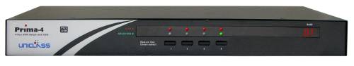 4-Port VGA 19"-KVM-Switch mit OSD, UNICLASS Prima-T4