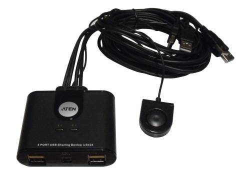Aten US424 USB 2.0-Peripheriegeräte-Switch mit 4 Ports