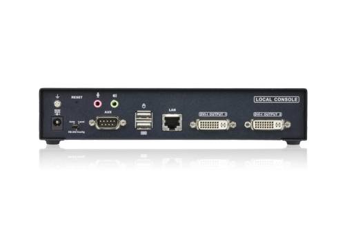 Aten KE6940AT 2xDVI/USB-Tastatur+Maus/Audio/RS232 KVM Over IP Extender (nur Sender)