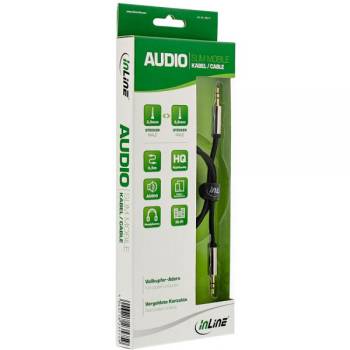 10,0m Slim Audio Cable 3,5mm m/m, Stereo, InLine® - 99210