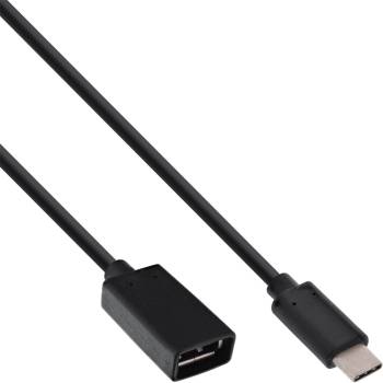 USB 3.1 Adapterkabel, Typ C Stecker an A Buchse, 0,15m, InLine 35800