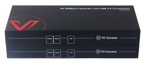 Preview: Zero-Latency 4K HDMI KVM-Extender, 100m HDBaseT mit 4-Port USB 2.0, PoH, RS232, AV Access 4KEX100-KVM