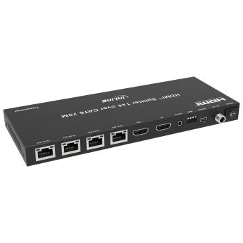 Preview: HDMI1 1x4 Video Splitter/Extender, Cat.6, bis 4K/30Hz, Set aus Basisgerät und 4x Receiver, InLine 57886B