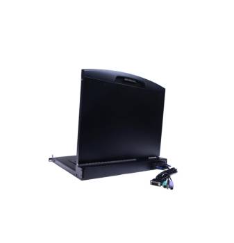 LANBE AS-7100DLS 17" extra short DVI LCD KVM Console, combo support (USB/PS.2)