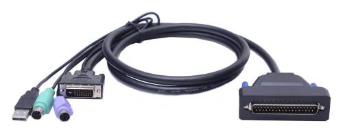 LANBE AS-7100DLS 17" extra short DVI LCD KVM Console, combo support (USB/PS.2)