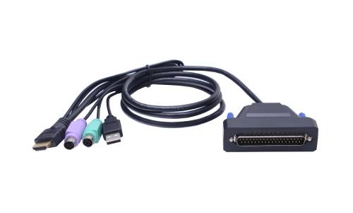 LANBE AS-7100HLS 17" extra short LCD KVM Console, combo support (USB/PS.2)