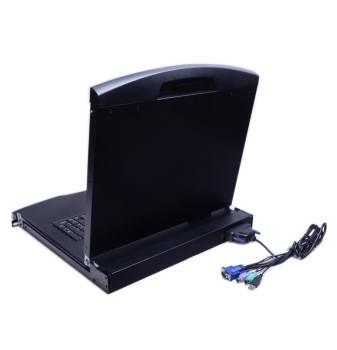 LANBE AS-7100ULS 17" extra short LCD KVM Console, combo support (USB/PS.2)