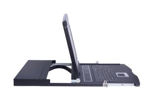 8-Port FHD HDMI 19" LCD KVM-Konsole mit 18,5" LCD 1920*1080 inkl. 8x HDMI+USB Serverkabel, Lanbe AS-9108HD-HLS
