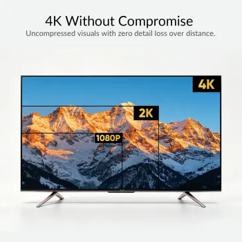 Preview: 4K60Hz HDMI KVM Extender mit HDMI Loop-Out, USB 2.0, Audio, IR/RS232 auf bis zu 150m, AV Access 4KEX150-KVM