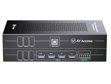4K 60Hz Zero-Latency HDMI KVM-Extender mit 4-Port USB 2.0, bis 50m, AV Access, 4KEX50-KVM