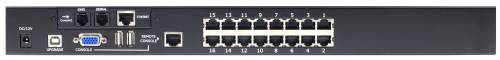 16-Port IP-Cat5-KVM LCD-Konsole mit 19" LCD, Haitwin-Delphin AW-1916-IP