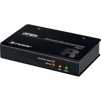 4K60Hz KVM-Extender für HDMI 2.0 +Tastatur/Maus-USB bis 70m über LAN-Kabel, Aten CE801