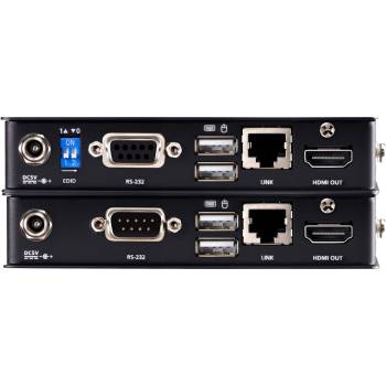 4K60Hz KVM-Extender für HDMI 2.0 +Tastatur/Maus-USB bis 70m über LAN-Kabel, Aten CE801