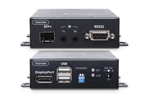 4K 60Hz 4:4:4 DP USB-KM mit IR/RS232 Fiber KVM-Extender Set, SC&T DP01F-4K6G-KS