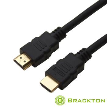 2m 2160p HDMI HighSpeed Cable, Gold plated, black, BRACKTON HDE-SKB-0200.B