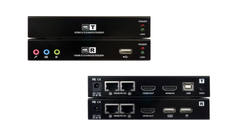 4K60Hz HDMI 2.0 + USB 2.0 + Audio HDMI Extender-Set, UNICLASS HX-052