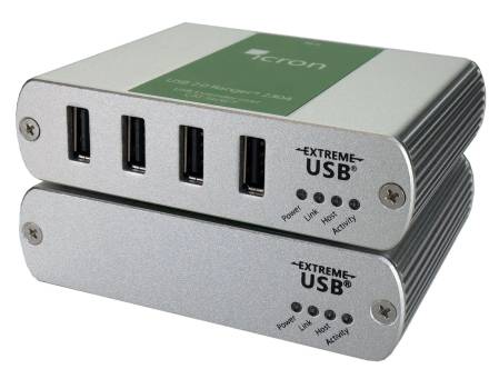 4-Port USB 2.0 100m CAT 5e/6/7 Extender System, Icron USB 2.0 Ranger 2304