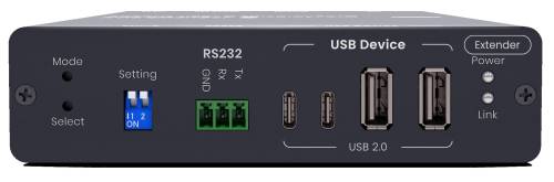 Preview: USB-C KVM-Extender auf 1x USB-C DP-alt Mode 4K60Hz, 4x USB2.0 mit 100W USB-PD 3.0, 160m, SC&T UKM01P-4K6G