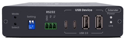Preview: USB-C KVM-Extender auf 1x USB-C DP-alt Mode 4K60Hz, 4x USB2.0 mit 100W USB-PD 3.0, 160m, SC&T UKM01P-4K6G