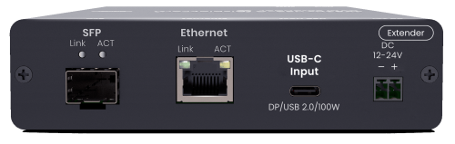 Preview: USB-C KVM-Extender auf 1x USB-C DP-alt Mode 4K60Hz, 4x USB2.0 mit 100W USB-PD 3.0, 160m, SC&T UKM01P-4K6G