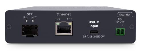 USB-C KVM-Extender auf 1x USB-C DP-alt Mode 4K60Hz, 4x USB2.0 mit 100W USB-PD 3.0, 160m, SC&T UKM01P-4K6G