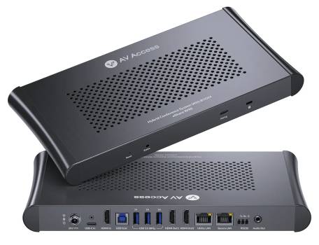 4K Wireless Video-Konferenz-System für Videopräsentation und Zusammenarbeit, Dual-HDMI, Quad-View, eShare W90