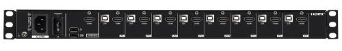Preview: 8-Port HDMI kurze 19" KVM-Konsole mit 18,5"-LCD Wide-Screen 1366x768, Aten CL3708NX