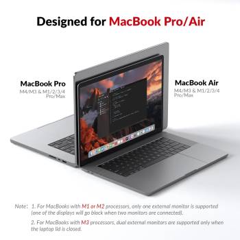 MacBook + PC Docking-Station KVM-Switch 4K60Hz Dual-Monitor mit 100W Laden, iDock-M10