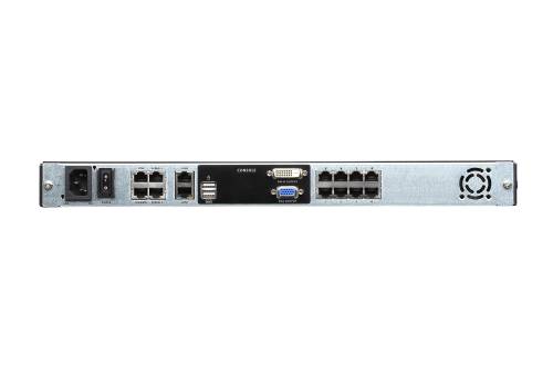 Aten KL1108VN 8-Port Cat 5 Dual Rail 19" LCD KVM over IP Switch 1 local / 1 remote user access