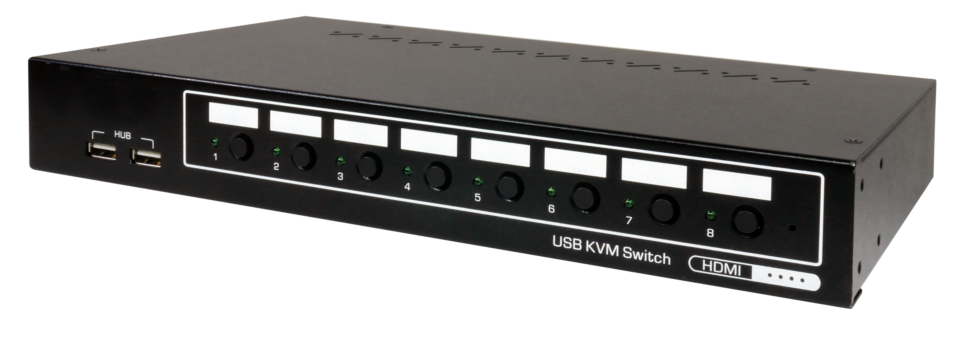 8-Port HDMI KVM-Switch 4K60Hz USB Audio with Hotkey Control
