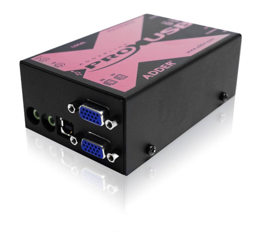 AdderLink X-USB-/VGA/Audio Extender Set bis 300m, mit 4-Port USB Hub - ALX-USBPRO-MS2