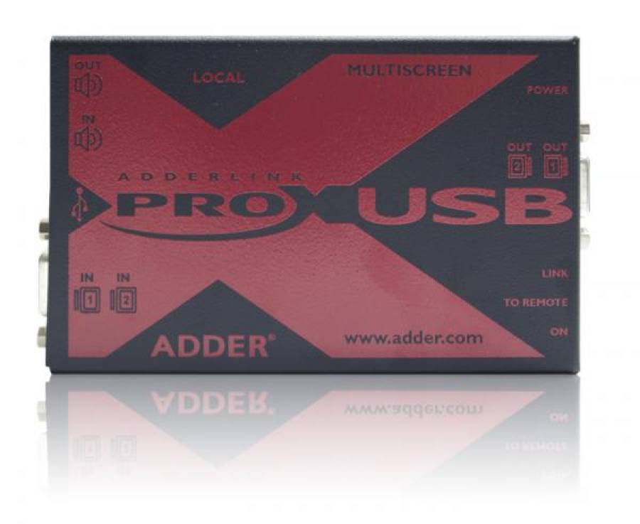 AdderLink X-USB-/VGA/Audio Extender Set bis 300m, mit 4-Port USB Hub - ALX-USBPRO-MS2