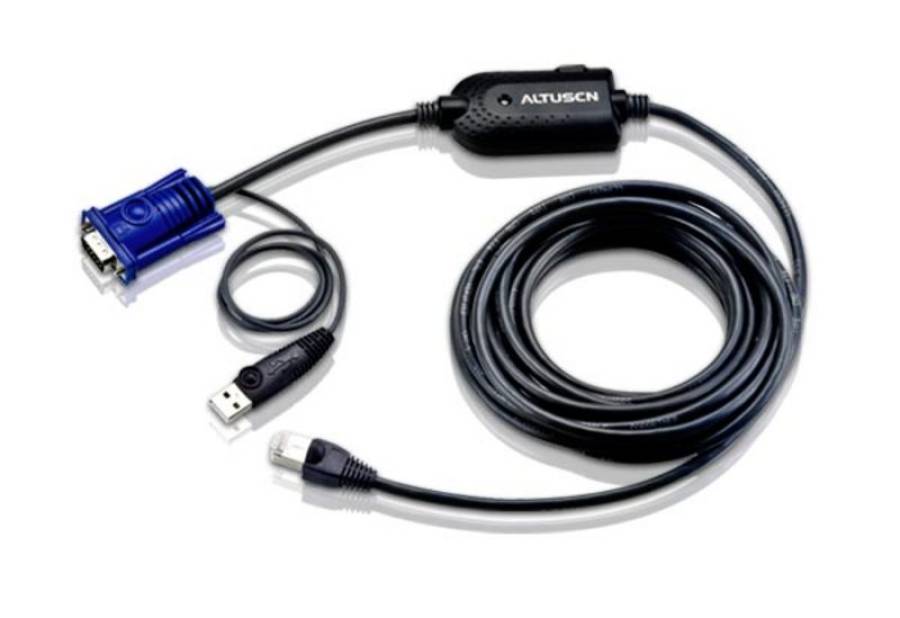 USB + VGA CPU-Modul für Aten/Altusen KVM-Switches, mit 4,5m Kabel, Aten KA7970