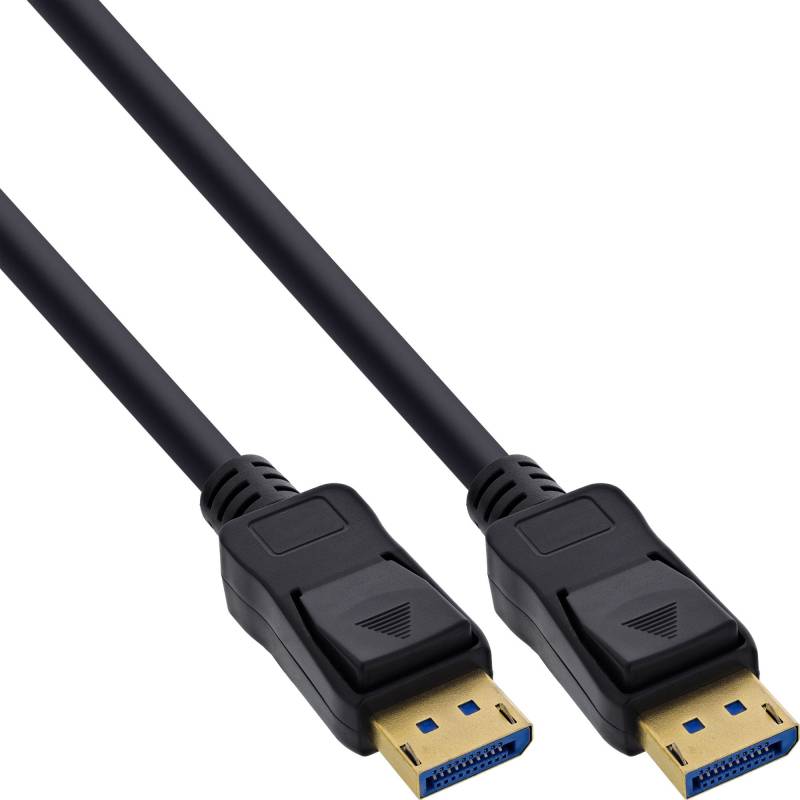 1m DisplayPort 2.1 Kabel, UHBR20, schwarz, vergoldete Kontakte, InLine 15801P